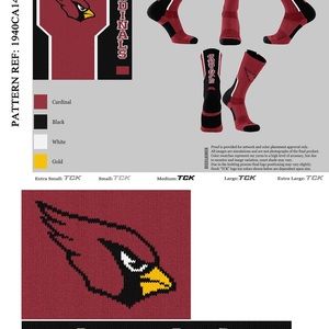 CUSTOM CARDINAL SPORTS SOCKS